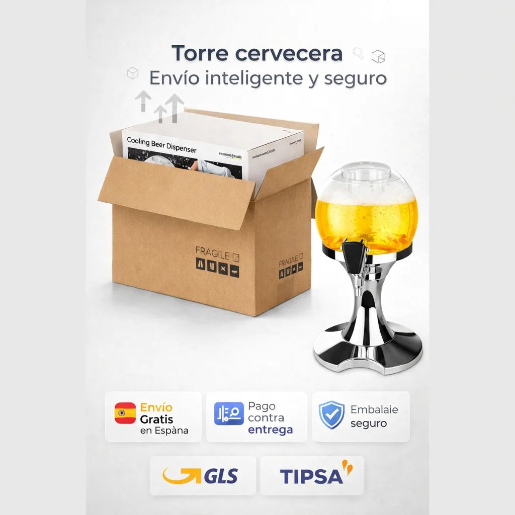 Dispensador de cerveza con espuma perfecta en segundos