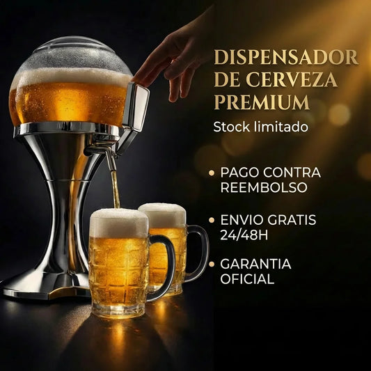 Dispensador de cerveza con espuma perfecta en segundos