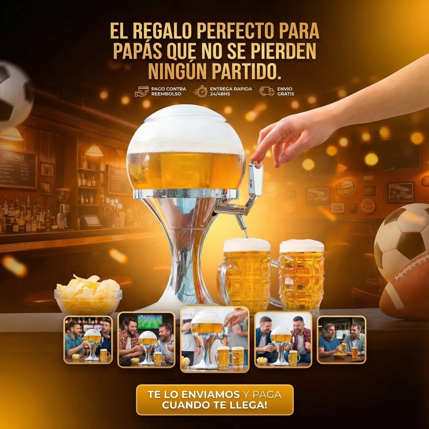 Dispensador de cerveza con espuma perfecta en segundos